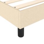vidaXL Rám na boxspring krémový látka 90x200 cm – Obrázok 7