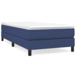 vidaXL Rám na boxspring posteľ modrý 90x200 cm látka – Obrázok 2