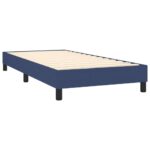 vidaXL Rám na boxspring posteľ modrý 90x200 cm látka – Obrázok 4