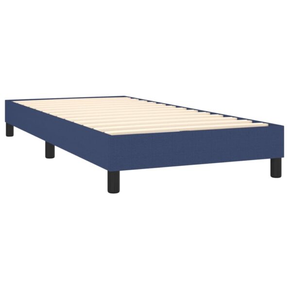 vidaXL Rám na boxspring posteľ modrý 90x200 cm látka – Obrázok 4