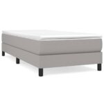 vidaXL Rám na boxspring posteľ bledosivý 100x200 cm látka – Obrázok 2