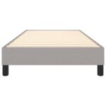 vidaXL Rám na boxspring posteľ bledosivý 100x200 cm látka – Obrázok 5