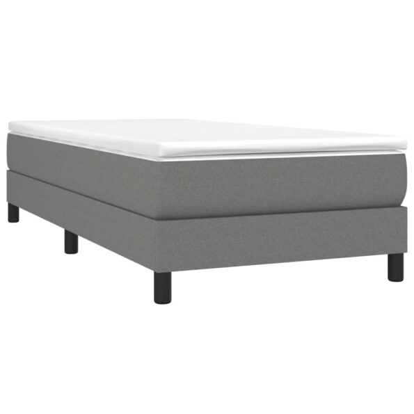 vidaXL Rám na boxspring posteľ tmavosivý látka 100x200 cm – Obrázok 3