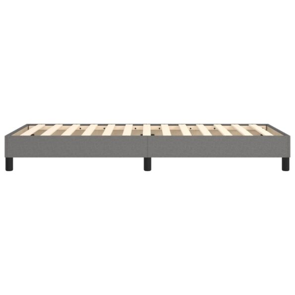 vidaXL Rám na boxspring posteľ tmavosivý látka 100x200 cm – Obrázok 6