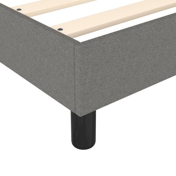vidaXL Rám na boxspring posteľ tmavosivý látka 100x200 cm – Obrázok 7