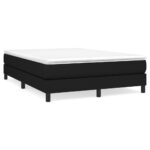vidaXL Rám na boxspring posteľ čierny látka 140x190 cm – Obrázok 2