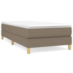 vidaXL Posteľný rám s boxspringom Taupe 90x200 cm Látka – Obrázok 2