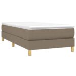 vidaXL Posteľný rám s boxspringom Taupe 90x200 cm Látka – Obrázok 3