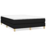 vidaXL Rám na boxspring posteľ čierny 140x200 cm látka – Obrázok 2