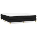 vidaXL Rám na boxspring posteľ čierny 160x200 cm látka – Obrázok 2