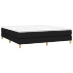 vidaXL Rám na boxspring posteľ čierny 160x200 cm látka – Obrázok 3