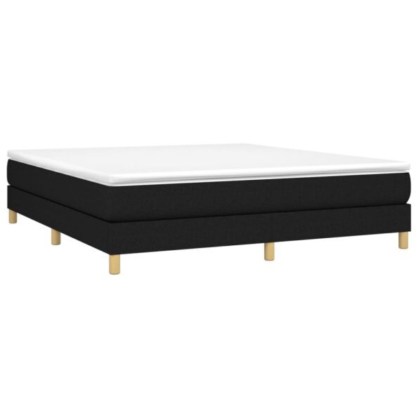 vidaXL Rám na boxspring posteľ čierny 160x200 cm látka – Obrázok 3