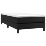 vidaXL Posteľný rám s boxspringom čierny 80x200 cm umelá koža – Obrázok 3