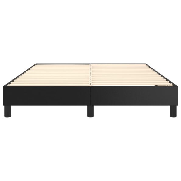 vidaXL Rám na boxspring posteľ, čierny 140x200 cm, umelá koža – Obrázok 5