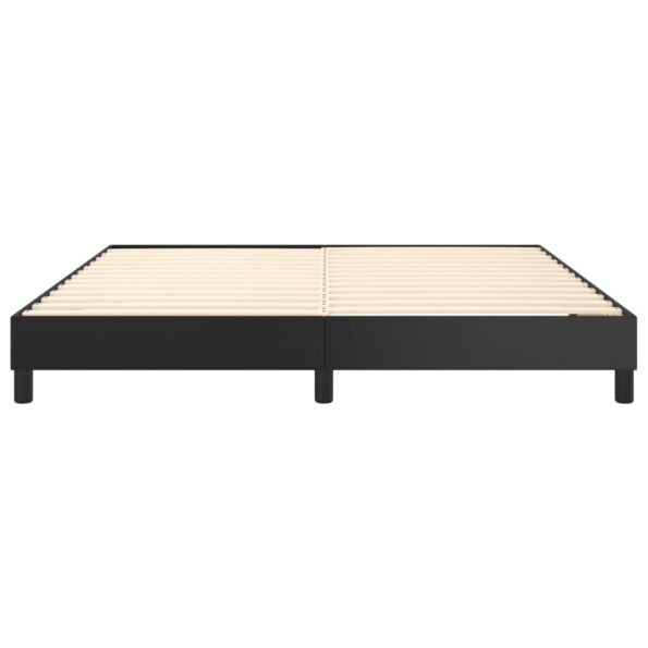 vidaXL Rám na boxspring posteľ, čierny 160x200 cm, umelá koža – Obrázok 5