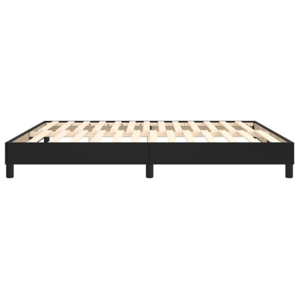 vidaXL Rám na boxspring posteľ, čierny 160x200 cm, umelá koža – Obrázok 6