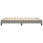 vidaXL Posteľný rám s boxspringom bledosivý 140x190 cm zamat – Obrázok 6