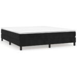 vidaXL Rám na boxspring posteľ čierny 160x200 cm zamat – Obrázok 2