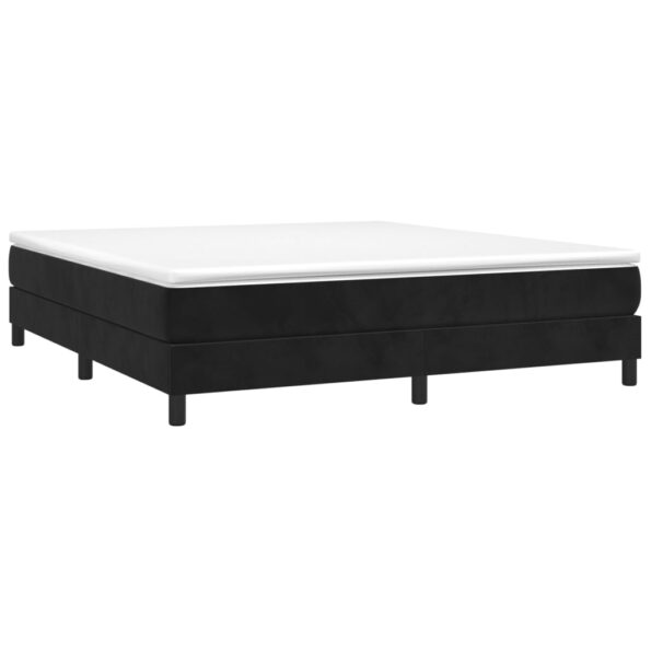vidaXL Rám na boxspring posteľ čierny 160x200 cm zamat – Obrázok 3
