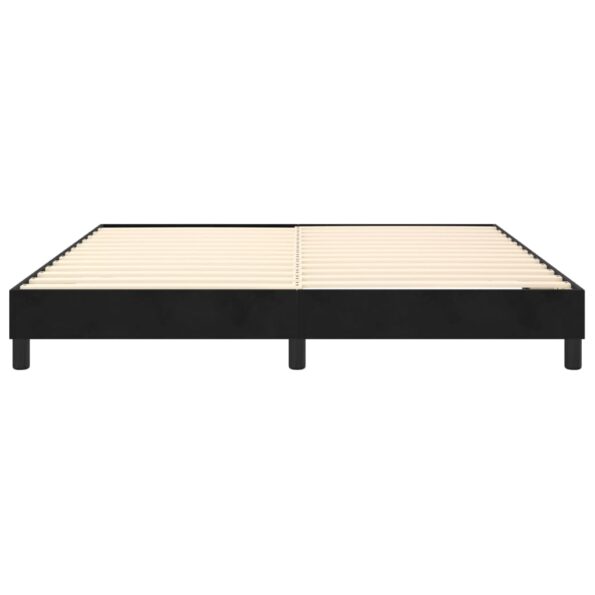 vidaXL Rám na boxspring posteľ čierny 160x200 cm zamat – Obrázok 5