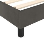 vidaXL Posteľný rám s boxspringom tmavosivá 200x200 cm zamat – Obrázok 7