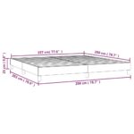 vidaXL Posteľný rám s boxspringom tmavosivá 200x200 cm zamat – Obrázok 9