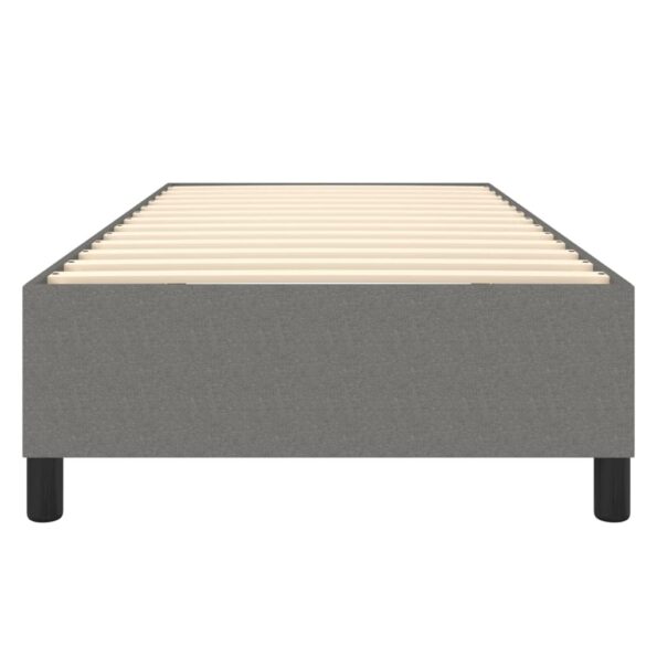 vidaXL Rám na boxspring posteľ tmavosivý 90x190 cm látka – Obrázok 5