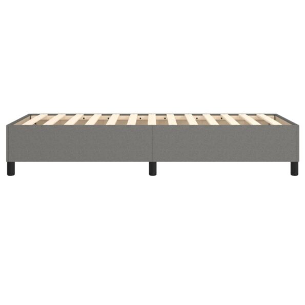 vidaXL Rám na boxspring posteľ tmavosivý 90x190 cm látka – Obrázok 6