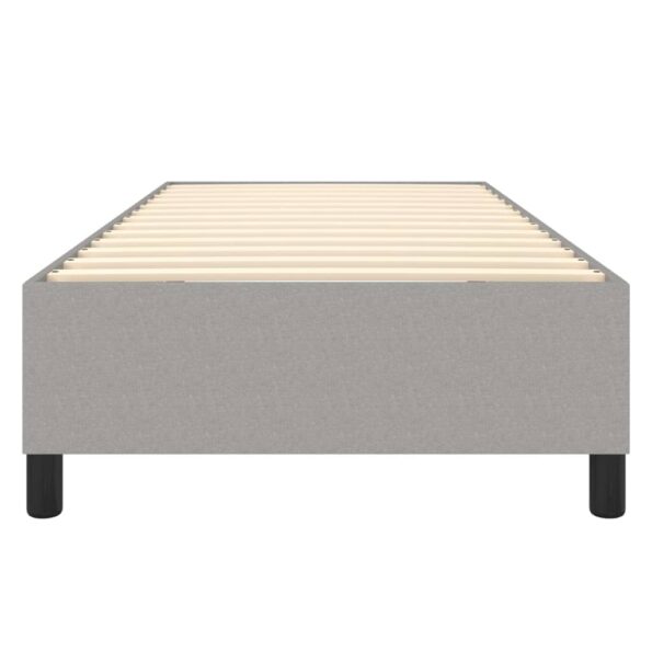 vidaXL Rám na boxspring posteľ bledosivý 90x200 cm látka – Obrázok 5