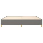 vidaXL Rám na boxspring posteľ tmavosivý 140x200 cm látka – Obrázok 5