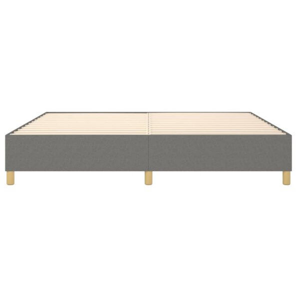 vidaXL Rám na boxspring posteľ tmavosivý 140x200 cm látka – Obrázok 5