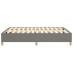 vidaXL Rám na boxspring posteľ tmavosivý 140x200 cm látka – Obrázok 6