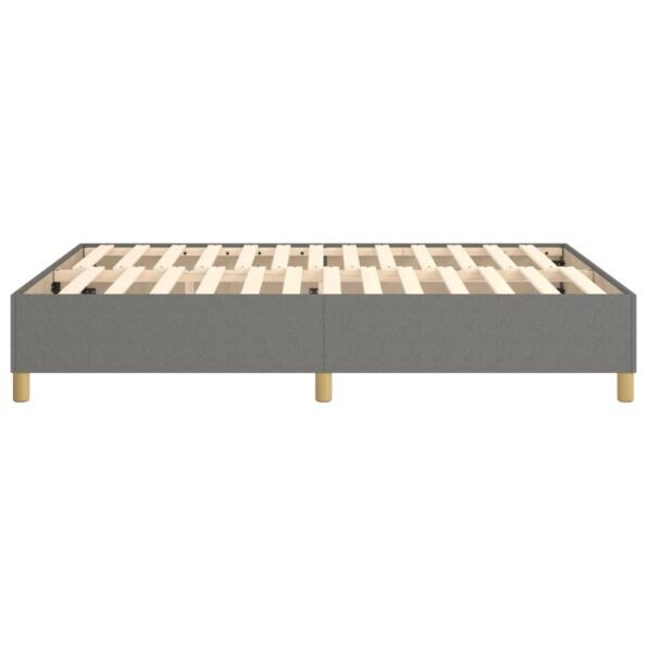 vidaXL Rám na boxspring posteľ tmavosivý 140x200 cm látka – Obrázok 6