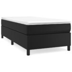 vidaXL Posteľný rám s boxspringom čierny 90x200 cm umelá koža – Obrázok 2