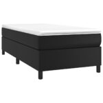 vidaXL Posteľný rám s boxspringom čierny 90x200 cm umelá koža – Obrázok 3