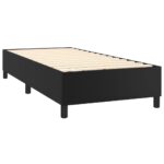 vidaXL Posteľný rám s boxspringom čierny 90x200 cm umelá koža – Obrázok 4