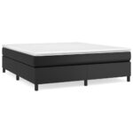 vidaXL Rám na boxspring posteľ, čierny 160x200 cm, umelá koža – Obrázok 2