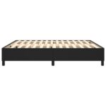 vidaXL Rám na boxspring posteľ, čierny 160x200 cm, umelá koža – Obrázok 6