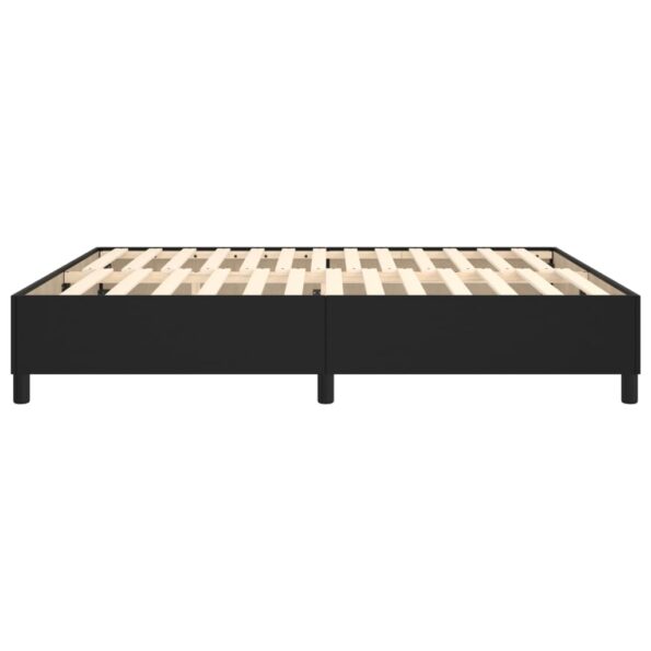 vidaXL Rám na boxspring posteľ, čierny 160x200 cm, umelá koža – Obrázok 6