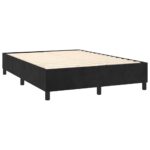 vidaXL Posteľný rám s boxspringom čierny 140x200 cm zamat – Obrázok 4