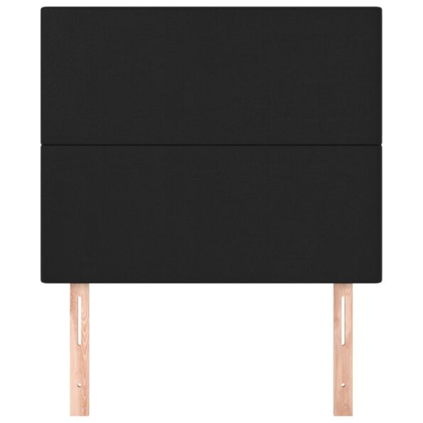 vidaXL Čelá postele 2 ks čierne 100x5x78/88 cm umelá koža – Obrázok 3