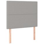 vidaXL Čelá postele 2 ks bledosivé 90x5x78/88 cm látka – Obrázok 2