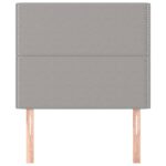 vidaXL Čelá postele 2 ks bledosivé 90x5x78/88 cm látka – Obrázok 3