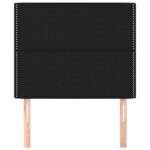 vidaXL Čelá postele 2 ks čierne 90x5x78/88 cm látka – Obrázok 3