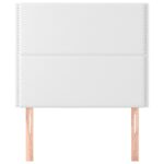 vidaXL Čelá postele 2 ks biele 100x5x78/88 cm umelá koža – Obrázok 3