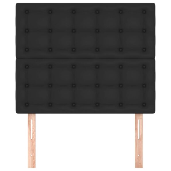 vidaXL Čelo postele čierne 100x5x118/128 cm umelá koža – Obrázok 3