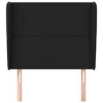 vidaXL Čelo postele so záhybmi čierne 103x23x118/128 cm umelá koža – Obrázok 3