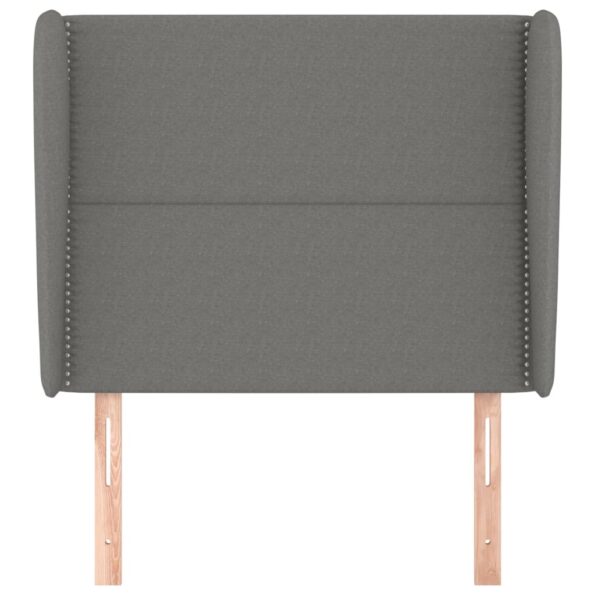 VXL8720287256632_g_en_hd_1.jpg vidaXL Čelo postele so záhybmi tmavosivé 93 x 23 x 118/128 cm látka – Obrázok 3