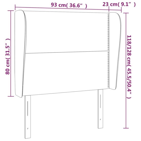 VXL8720287256632_g_en_hd_7.jpg vidaXL Čelo postele so záhybmi tmavosivé 93 x 23 x 118/128 cm látka – Obrázok 9