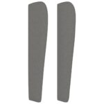 vidaXL Čelo postele so záhybmi tmavosivé 93 x 23 x 118/128 cm látka – Obrázok 4